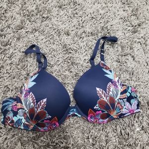 PINK NWOT Tropical push up bra